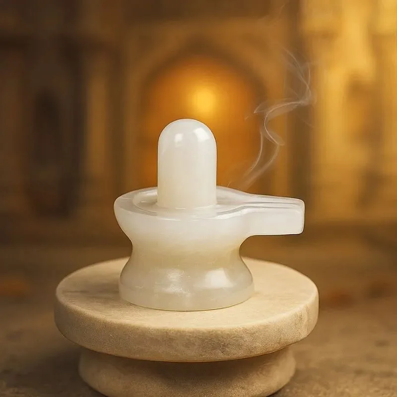 pure milky shivling