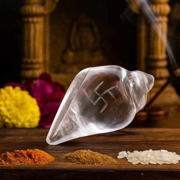 Sphatik Swastik Shankh