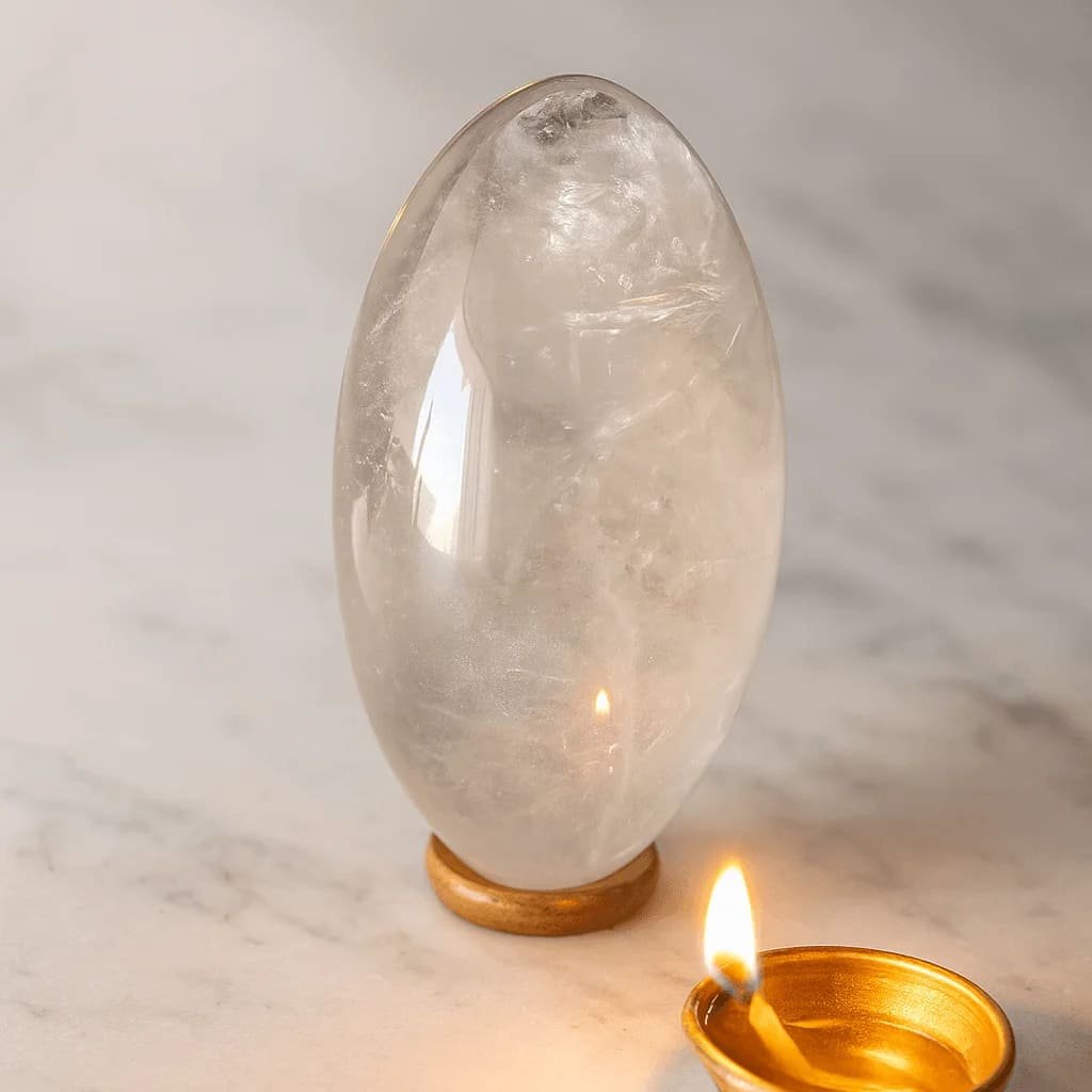 Sphatik Shiva Lingam Certified