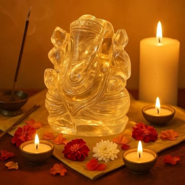 Spiritual Sphatik Ganpati Idol