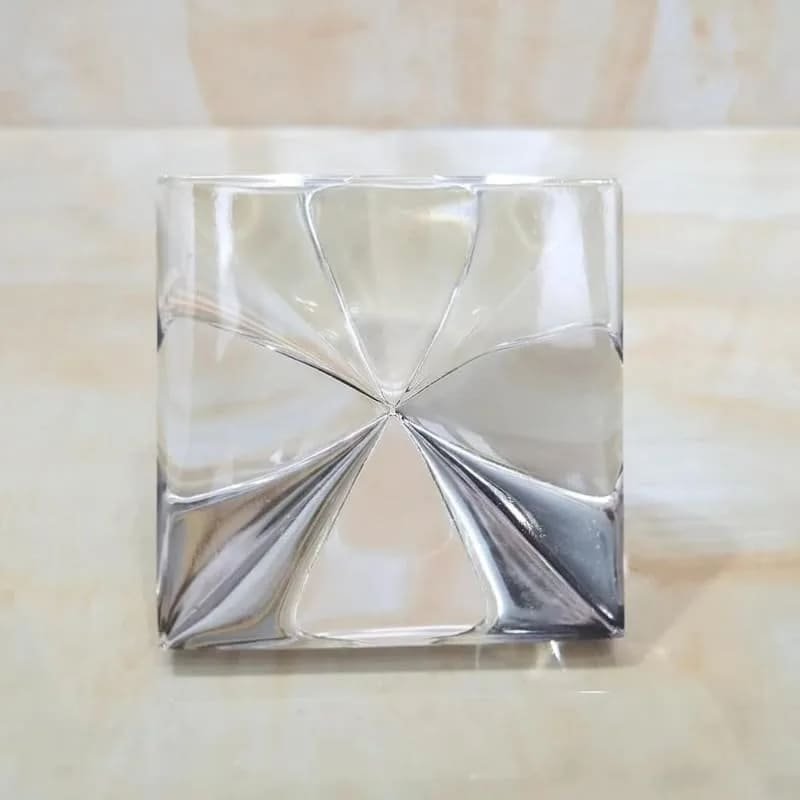 bottom view of sphatik pyramid