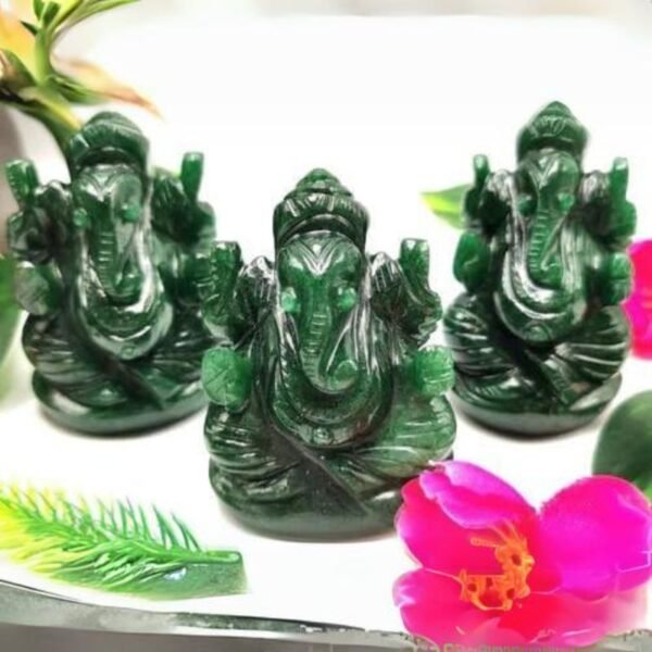Natural Green Aventurine lord Ganesha