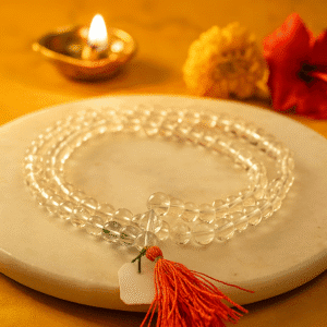 Clear Quartz Sphatik Mala