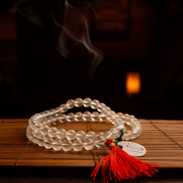 Original Sphatik Mala Price | Sphatika Chain | Spadikam Chain | Devlink – 108 Beads 10MM - Image 2