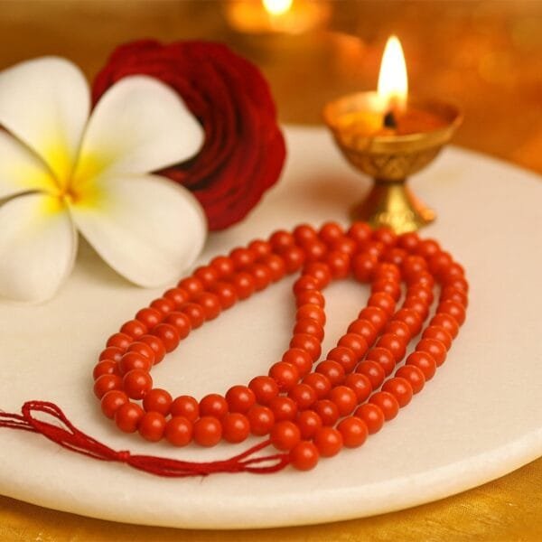 Natural Original Red Coral Mala