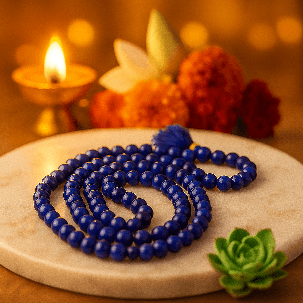 Purple Hakik Mala 108 Beads