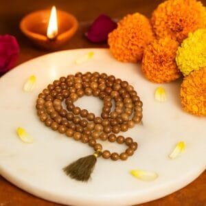 Brown Hakik Mala 108 Beads