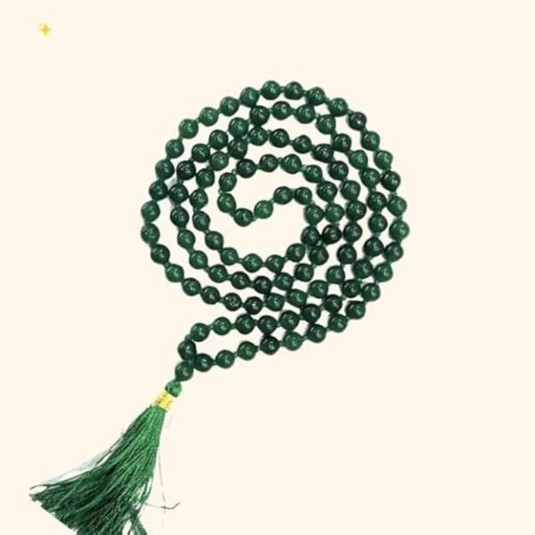 green agate mala