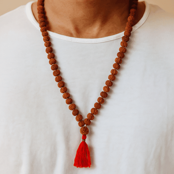 Neck View Rudraksha mala